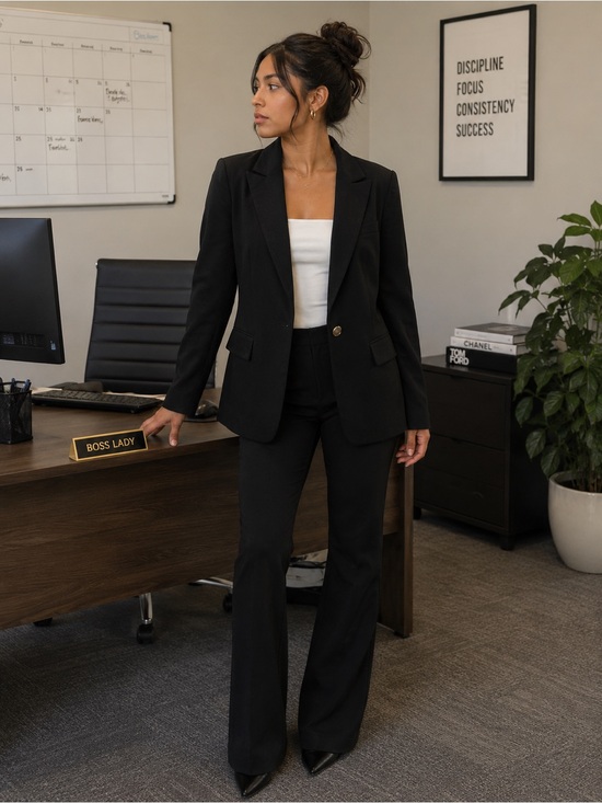 Calvin Klein Jackets & Blazers - Calvin Klein Black Tailored Blazer with Single Button